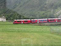 Fahrt mit dem Bernina-Express - Kreisviadukt in Brusio