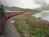 Fahrt mit dem Bernina-Express - am Lago di Bianco