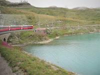 Fahrt mit dem Bernina-Express - am Lago di Bianco