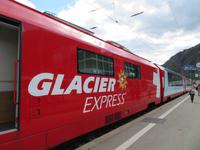 Fahrt mit dem Glacier-Express - Halt in Brig