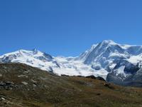 Zermatt - Wanderung zum Riffelsee und nach Riffelberg - Blick zur Monte Rosa Gruppe