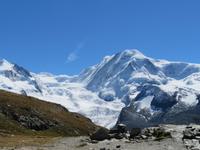  Zermatt - Wanderung zum Riffelsee und nach Riffelberg - Blick zur Monte Rosa Gruppe