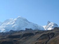 Zermatt - Fahrt auf das Kleine Matterhorn - Blick zum Breithorn und zum Kleinen Matterhorn
