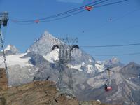 Zermatt - Fahrt auf das Kleine Matterhorn - die alte Kabinenbahn von Trockerner Steg auf das Kleine Matterhorn