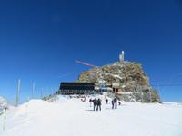 Zermatt - auf dem Kleinen Matterhorn - Blick zum Restaurant und zur Aussichtsplattform
