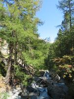 Zermatt - Wanderung von Furi zurück nach Zermatt - Wasserfall der Mattervispa