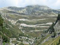 Fahrt zur Schwägalp - Blick zur Grimselpass-Straße