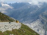 Fahrt zur Schwägalp - Blick zum Bett des Rhone-Gletschers