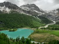Fahrt mit dem Bernina-Express (Lago Palü)