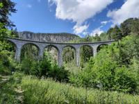 Engadin-Rundfahrt - Fortsetzung des Landwasser-Viaduktes bei Filisur