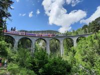 Engadin-Rundfahrt - Fortsetzung des Landwasser-Viaduktes bei Filisur