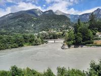 Fahrt mit dem Glacier-Express (Reichenau - Vereinigung der Quellflüsse Hinter- und Vorderrhein zum Rhein)