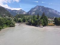 Fahrt mit dem Glacier-Express (Reichenau - Vereinigung der Quellflüsse Hinter- und Vorderrhein zum Rhein)