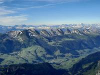 Blick vom Säntis auf die Churfirsten