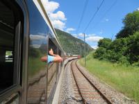 Fahrt mit dem Gotthard Panorama Express von Flüelen nach Bellinzona