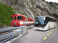 Stopp an der Teufelsbrücke