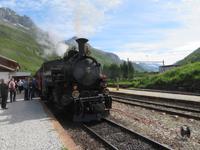 Fahrt mit der Furka-Dampfbahn