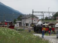 Fahrt mit der Furka-Dampfbahn - Ankunft in Oberwald