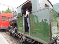 Fahrt mit dem Dampfzug der Rigibahn - Stopp in Rigi-Kaltbad