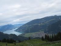 Fahrt mit der Zahnradbahn auf die Schynige Platte - Blick zum Thunersee