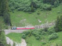 Fahrt mit der Zahnradbahn auf die Schynige Platte