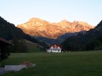 Abschied von Flüeli-Ranft - Alpenglühen