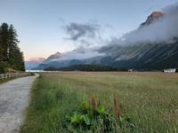 Morgenstimmung am Silser See