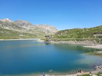Fahrtimpressionen mit dem Bernina-Express (Bernina-Passhöhe - Lago Bianco)