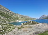 Fahrtimpressionen mit dem Bernina-Express (Bernina-Passhöhe - Lago Bianco)