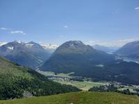 Muottas Muragl - Panoramablick ins Oberengadin