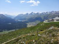 Muottas Muragl - Panoramablick ins Oberengadin