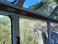 Fahrtimpressionen mit dem Glacier-Express (Landwasserviadukt)