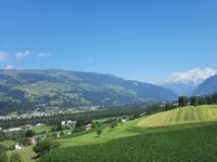 Fahrtimpressionen mit dem Glacier-Express (Hinterrheintal bei Thusis)