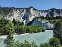 Fahrtimpressionen mit dem Glacier-Express (Vorderrheintal - Rheinschlucht)