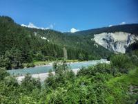 Fahrtimpressionen mit dem Glacier-Express (Vorderrheintal - Rheinschlucht)