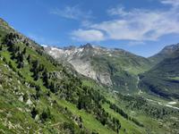 Grimselpass-Straße - Blick zum Rhonegletscher