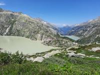 Grimselpass-Straße - Blick zum Grimsel- und Räterichsbodensee
