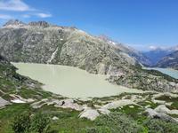 Grimselpass-Straße - Blick zum Grimsel- und Räterichsbodensee