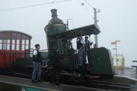 Eine Lok mit hochstehendem Kessel