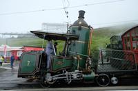 Die 2 Männer auf dem Stand haben diese Lok restauriert