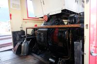 Die elektrische Lok auf der Fahrt auf die Schynige Platte 