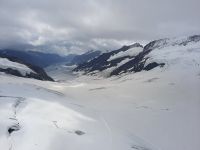 Jungfraujoch - Ausblick von der Sphinx-Aussichtsterrasse zum Großen Aletschgletscher