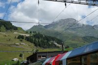 Blick zum Oberalppass