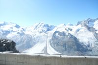 Blick zum Liskamm und Monte Rosa 