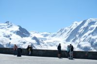 Blick zum Liskamm und Monte Rosa