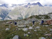 Zermatt, Rothorn, Wanderung entlang des Blumenweges