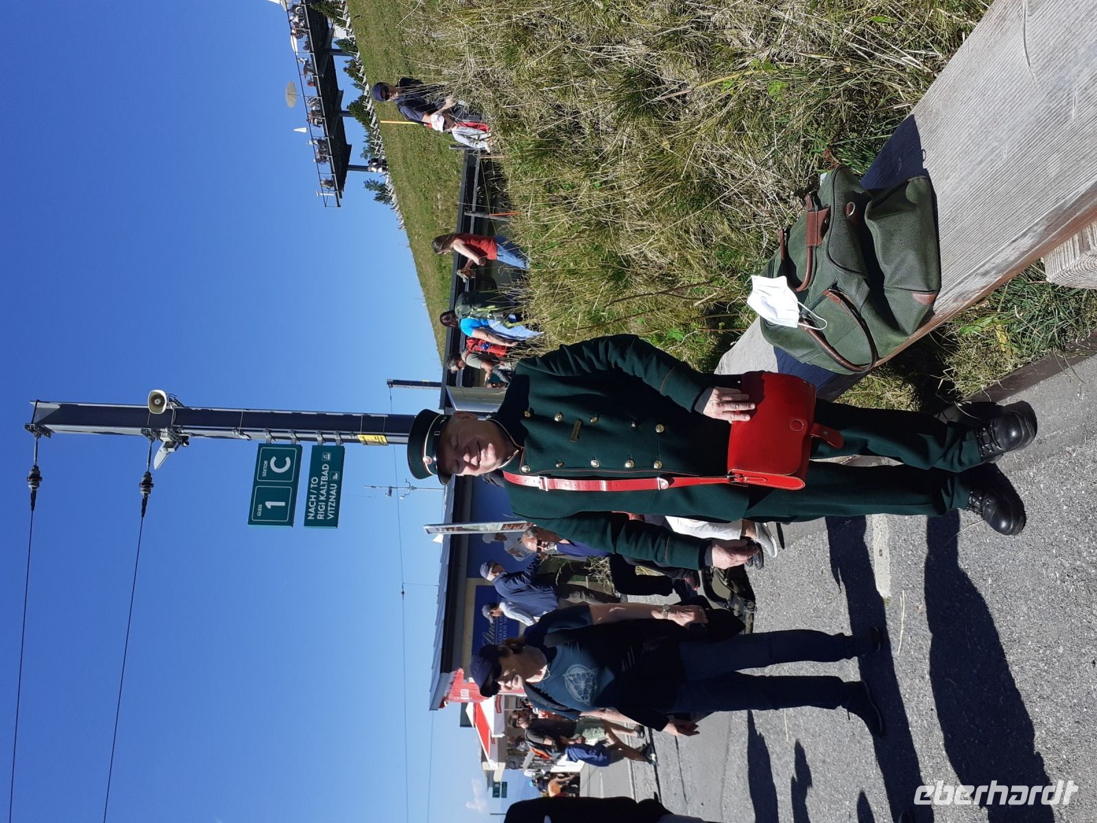 Unser Zugbegleiter Hans-Peter der Rigi Bahn