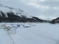 073 Rückfahrt vom Bernina- Stopp in St. Moritz - der zugefrorene See