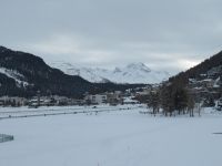 075 Rückfahrt vom Bernina- Stopp in St. Moritz - der zugefrorene See