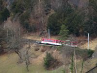 347 Die Rigi-Bahn oberhalb von Vitznau